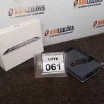 LOTE 061 - 01 IPAD 16G NA CAIXA. (NO ESTADO) ATENÇÃO! FAZER A VISITAÇÃO ANTES DE ARREMATAR, NÃO SABEMOS SE FUNCIONA. LEILÃO NÃO TEM GARANTIA E NEM DEVOLUÇÃO, SUJEITO A POSSÍVEIS AVARIAS VISÍVEIS/OCULTAS E/OU AUSÊNCIA DE COMPONENTES.