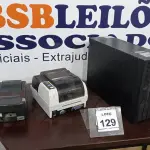 LOTE 129 - 02 IMPRESSORAS DE ETIQUETA E 01 NOBREAK MARCA SMS. (NO ESTADO) ATENÇÃO! FAZER A VISITAÇÃO ANTES DE ARREMATAR, NÃO SABEMOS SE FUNCIONA. LEILÃO NÃO TEM GARANTIA E NEM DEVOLUÇÃO, SUJEITO A POSSÍVEIS AVARIAS VISÍVEIS/OCULTAS E/OU AUSÊNCIA DE COMPONENTES.