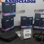 LOTE 024 - 04 HEADSET COM MICROFONE MARCA YEALINK. (NO ESTADO) ATENÇÃO! FAZER A VISITAÇÃO ANTES DE ARREMATAR, NÃO SABEMOS SE FUNCIONA. LEILÃO NÃO TEM GARANTIA E NEM DEVOLUÇÃO, SUJEITO A POSSÍVEIS AVARIAS VISÍVEIS/OCULTAS E/OU AUSÊNCIA DE COMPONENTES.