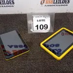 LOTE 109 - 02 TABLETS. (NO ESTADO) ATENÇÃO! FAZER A VISITAÇÃO ANTES DE ARREMATAR, NÃO SABEMOS SE FUNCIONA. LEILÃO NÃO TEM GARANTIA E NEM DEVOLUÇÃO, SUJEITO A POSSÍVEIS AVARIAS VISÍVEIS/OCULTAS E/OU AUSÊNCIA DE COMPONENTES.