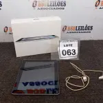 LOTE 063 - 01 IPAD 16G NA CAIXA. (NO ESTADO) ATENÇÃO! FAZER A VISITAÇÃO ANTES DE ARREMATAR, NÃO SABEMOS SE FUNCIONA. LEILÃO NÃO TEM GARANTIA E NEM DEVOLUÇÃO, SUJEITO A POSSÍVEIS AVARIAS VISÍVEIS/OCULTAS E/OU AUSÊNCIA DE COMPONENTES.