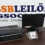 LOTE 157 - 01 COMPUTADOR MARCA HP. (NO ESTADO) ATENÇÃO! FAZER A VISITAÇÃO ANTES DE ARREMATAR, NÃO SABEMOS SE FUNCIONA. LEILÃO NÃO TEM GARANTIA E NEM DEVOLUÇÃO, SUJEITO A POSSÍVEIS AVARIAS VISÍVEIS/OCULTAS E/OU AUSÊNCIA DE COMPONENTES.