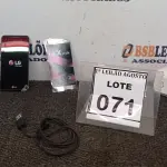 LOTE 071 - 01 CELULAR LG X STYLE NA CAIXA COM CABO. (NO ESTADO) ATENÇÃO! FAZER A VISITAÇÃO ANTES DE ARREMATAR, NÃO SABEMOS SE FUNCIONA. LEILÃO NÃO TEM GARANTIA E NEM DEVOLUÇÃO, SUJEITO A POSSÍVEIS AVARIAS VISÍVEIS/OCULTAS E/OU AUSÊNCIA DE COMPONENTES.