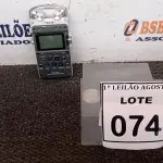 LOTE 074 - 01 GRAVADOR DE ÁUDIO. (NO ESTADO) ATENÇÃO! FAZER A VISITAÇÃO ANTES DE ARREMATAR, NÃO SABEMOS SE FUNCIONA. LEILÃO NÃO TEM GARANTIA E NEM DEVOLUÇÃO, SUJEITO A POSSÍVEIS AVARIAS VISÍVEIS/OCULTAS E/OU AUSÊNCIA DE COMPONENTES.