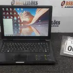 LOTE 003 - 01 NOTEBOOK MARCA CCE. (NO ESTADO) ATENÇÃO! FAZER A VISITAÇÃO ANTES DE ARREMATAR, NÃO SABEMOS SE FUNCIONA. LEILÃO NÃO TEM GARANTIA E NEM DEVOLUÇÃO, SUJEITO A POSSÍVEIS AVARIAS VISÍVEIS/OCULTAS E/OU AUSÊNCIA DE COMPONENTES.