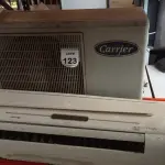 LOTE 123 - 01 AR CONDICIONADO MODELO SPRINGER MARCA CARRIER. (NO ESTADO) ATENÇÃO! FAZER A VISITAÇÃO ANTES DE ARREMATAR, NÃO SABEMOS SE FUNCIONA, LEILÃO NÃO TEM GARANTIA E NEM DEVOLUÇÃO, SUJEITO A POSSÍVEIS AVARIAS VISÍVEIS/OCULTAS E/OU AUSÊNCIA DE COMPONENTES.
