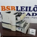 LOTE 135 - 01 IMPRESSORA MODELO P2055DN MARCA HP. (NO ESTADO) ATENÇÃO! FAZER A VISITAÇÃO ANTES DE ARREMATAR, NÃO SABEMOS SE FUNCIONA. LEILÃO NÃO TEM GARANTIA E NEM DEVOLUÇÃO, SUJEITO A POSSÍVEIS AVARIAS VISÍVEIS/OCULTAS E/OU AUSÊNCIA DE COMPONENTES.