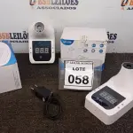 LOTE 058 - 02 TERMÔMETROS DIGITAIS INFRAVERMELHO. (NO ESTADO) ATENÇÃO! FAZER A VISITAÇÃO ANTES DE ARREMATAR, NÃO SABEMOS SE FUNCIONA. LEILÃO NÃO TEM GARANTIA E NEM DEVOLUÇÃO, SUJEITO A POSSÍVEIS AVARIAS VISÍVEIS/OCULTAS E/OU AUSÊNCIA DE COMPONENTES.