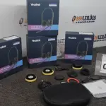 LOTE 008 - 04 HEADSET COM MICROFONE MARCA YEALINK. (NO ESTADO) ATENÇÃO! FAZER A VISITAÇÃO ANTES DE ARREMATAR, NÃO SABEMOS SE FUNCIONA. LEILÃO NÃO TEM GARANTIA E NEM DEVOLUÇÃO, SUJEITO A POSSÍVEIS AVARIAS VISÍVEIS/OCULTAS E/OU AUSÊNCIA DE COMPONENTES.