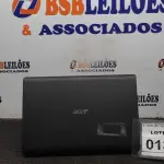 LOTE 013 - 01 NOTEBOOK MARCA ACER. (NO ESTADO) ATENÇÃO! FAZER A VISITAÇÃO ANTES DE ARREMATAR, NÃO SABEMOS SE FUNCIONA. LEILÃO NÃO TEM GARANTIA E NEM DEVOLUÇÃO, SUJEITO A POSSÍVEIS AVARIAS VISÍVEIS/OCULTAS E/OU AUSÊNCIA DE COMPONENTES.