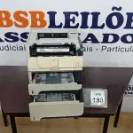 LOTE 135 - 01 IMPRESSORA MODELO P2055DN MARCA HP. (NO ESTADO) ATENÇÃO! FAZER A VISITAÇÃO ANTES DE ARREMATAR, NÃO SABEMOS SE FUNCIONA. LEILÃO NÃO TEM GARANTIA E NEM DEVOLUÇÃO, SUJEITO A POSSÍVEIS AVARIAS VISÍVEIS/OCULTAS E/OU AUSÊNCIA DE COMPONENTES.