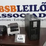 LOTE 129 - 02 IMPRESSORAS DE ETIQUETA E 01 NOBREAK MARCA SMS. (NO ESTADO) ATENÇÃO! FAZER A VISITAÇÃO ANTES DE ARREMATAR, NÃO SABEMOS SE FUNCIONA. LEILÃO NÃO TEM GARANTIA E NEM DEVOLUÇÃO, SUJEITO A POSSÍVEIS AVARIAS VISÍVEIS/OCULTAS E/OU AUSÊNCIA DE COMPONENTES.