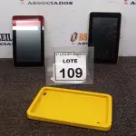 LOTE 109 - 02 TABLETS. (NO ESTADO) ATENÇÃO! FAZER A VISITAÇÃO ANTES DE ARREMATAR, NÃO SABEMOS SE FUNCIONA. LEILÃO NÃO TEM GARANTIA E NEM DEVOLUÇÃO, SUJEITO A POSSÍVEIS AVARIAS VISÍVEIS/OCULTAS E/OU AUSÊNCIA DE COMPONENTES.