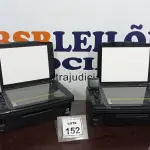 LOTE 152 - 02 IMPRESSORAS TX410 EPSON. (NO ESTADO) ATENÇÃO! FAZER A VISITAÇÃO ANTES DE ARREMATAR, NÃO SABEMOS SE FUNCIONA, LEILÃO NÃO TEM GARANTIA E NEM DEVOLUÇÃO, SUJEITO A POSSÍVEIS AVARIAS VISÍVEIS/OCULTAS E/OU AUSÊNCIA DE COMPONENTES.