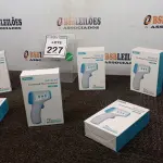 LOTE 227 - 06 TERMÔMETROS INFRAVERMELHO. (NO ESTADO) ATENÇÃO! FAZER A VISITAÇÃO ANTES DE ARREMATAR, NÃO SABEMOS SE FUNCIONA, LEILÃO NÃO TEM GARANTIA E NEM DEVOLUÇÃO, SUJEITO A POSSÍVEIS AVARIAS VISÍVEIS/OCULTAS E/OU AUSÊNCIA DE COMPONENTES.