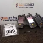 LOTE 089 - 03 COLETORES DE DADOS MARCA SYMBOL. (NO ESTADO) ATENÇÃO! FAZER A VISITAÇÃO ANTES DE ARREMATAR, NÃO SABEMOS SE FUNCIONA. LEILÃO NÃO TEM GARANTIA E NEM DEVOLUÇÃO, SUJEITO A POSSÍVEIS AVARIAS VISÍVEIS/OCULTAS E/OU AUSÊNCIA DE COMPONENTES.