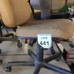 LOTE 441 - 01 CADEIRA DE ESCRITÓRIO COM RODINHAS. (NO ESTADO) ATENÇÃO! FAZER A VISITAÇÃO ANTES DE ARREMATAR, NÃO SABEMOS SE FUNCIONA. LEILÃO NÃO TEM GARANTIA E NEM DEVOLUÇÃO, SUJEITO A POSSÍVEIS AVARIAS VISÍVEIS/OCULTAS E/OU AUSÊNCIA DE COMPONENTES.