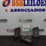 LOTE 410 - 03 COLETORES DE DADOS MARCA SYMBOL. (NO ESTADO) ATENÇÃO! FAZER A VISITAÇÃO ANTES DE ARREMATAR, NÃO SABEMOS SE FUNCIONA. LEILÃO NÃO TEM GARANTIA E NEM DEVOLUÇÃO, SUJEITO A POSSÍVEIS AVARIAS VISÍVEIS/OCULTAS E/OU AUSÊNCIA DE COMPONENTES.