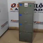 LOTE 349 - 01 ARQUIVO DE AÇO COM 04 GAVETAS. (NO ESTADO) ATENÇÃO! FAZER A VISITAÇÃO ANTES DE ARREMATAR, NÃO SABEMOS SE FUNCIONA, LEILÃO NÃO TEM GARANTIA E NEM DEVOLUÇÃO, SUJEITO A POSSÍVEIS AVARIAS VISÍVEIS/OCULTAS E/OU AUSÊNCIA DE COMPONENTES.