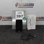 LOTE 397 - 01 CELULAR LG X STYLE NA CAIXA COM CABO. (NO ESTADO) ATENÇÃO! FAZER A VISITAÇÃO ANTES DE ARREMATAR, NÃO SABEMOS SE FUNCIONA. LEILÃO NÃO TEM GARANTIA E NEM DEVOLUÇÃO, SUJEITO A POSSÍVEIS AVARIAS VISÍVEIS/OCULTAS E/OU AUSÊNCIA DE COMPONENTES.
