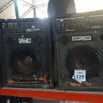 LOTE 125 - 04 CAIXAS DE SOM AMPLIFICADORA PARA RETIRADA DE PEÇAS. (NO ESTADO) ATENÇÃO! FAZER A VISITAÇÃO ANTES DE ARREMATAR, NÃO SABEMOS SE FUNCIONA. LEILÃO NÃO TEM GARANTIA E NEM DEVOLUÇÃO, SUJEITO A POSSÍVEIS AVARIAS VISÍVEIS/OCULTAS E/OU AUSÊNCIA DE COMPONENTES.