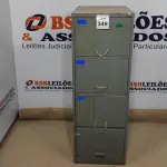LOTE 349 - 01 ARQUIVO DE AÇO COM 04 GAVETAS. (NO ESTADO) ATENÇÃO! FAZER A VISITAÇÃO ANTES DE ARREMATAR, NÃO SABEMOS SE FUNCIONA, LEILÃO NÃO TEM GARANTIA E NEM DEVOLUÇÃO, SUJEITO A POSSÍVEIS AVARIAS VISÍVEIS/OCULTAS E/OU AUSÊNCIA DE COMPONENTES.