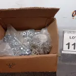 LOTE 111 - 01 LOTE COM GRANDE QUANTIDADE DE PARAFUSOS E PORCAS. (NO ESTADO) ATENÇÃO! FAZER A VISITAÇÃO ANTES DE ARREMATAR, NÃO SABEMOS SE FUNCIONA, LEILÃO NÃO TEM GARANTIA E NEM DEVOLUÇÃO, SUJEITO A POSSÍVEIS AVARIAS VISÍVEIS/OCULTAS E/OU AUSÊNCIA DE COMPONENTES.