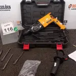 LOTE 116 - 01 MARTELETE E FURADEIRA COM MALETA.  MARCA HAMMERDRILL. (NO ESTADO) ATENÇÃO! FAZER A VISITAÇÃO ANTES DE ARREMATAR, NÃO SABEMOS SE FUNCIONA. LEILÃO NÃO TEM GARANTIA E NEM DEVOLUÇÃO, SUJEITO A POSSÍVEIS AVARIAS VISÍVEIS/OCULTAS E/OU AUSÊNCIA DE COMPONENTES.