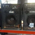 LOTE 125 - 04 CAIXAS DE SOM AMPLIFICADORA PARA RETIRADA DE PEÇAS. (NO ESTADO) ATENÇÃO! FAZER A VISITAÇÃO ANTES DE ARREMATAR, NÃO SABEMOS SE FUNCIONA. LEILÃO NÃO TEM GARANTIA E NEM DEVOLUÇÃO, SUJEITO A POSSÍVEIS AVARIAS VISÍVEIS/OCULTAS E/OU AUSÊNCIA DE COMPONENTES.
