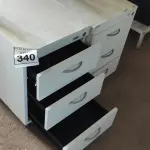 LOTE 340 - 02 GAVETEIROS COM 03 GAVETAS CADA. (NO ESTADO) ATENÇÃO! FAZER A VISITAÇÃO ANTES DE ARREMATAR, NÃO SABEMOS SE FUNCIONA, LEILÃO NÃO TEM GARANTIA E NEM DEVOLUÇÃO, SUJEITO A POSSÍVEIS AVARIAS VISÍVEIS/OCULTAS E/OU AUSÊNCIA DE COMPONENTES.