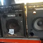 LOTE 125 - 04 CAIXAS DE SOM AMPLIFICADORA PARA RETIRADA DE PEÇAS. (NO ESTADO) ATENÇÃO! FAZER A VISITAÇÃO ANTES DE ARREMATAR, NÃO SABEMOS SE FUNCIONA. LEILÃO NÃO TEM GARANTIA E NEM DEVOLUÇÃO, SUJEITO A POSSÍVEIS AVARIAS VISÍVEIS/OCULTAS E/OU AUSÊNCIA DE COMPONENTES.