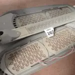LOTE 262 - 03 LUMINÁRIAS LED. (NO ESTADO) ATENÇÃO! FAZER A VISITAÇÃO ANTES DE ARREMATAR, NÃO SABEMOS SE FUNCIONA. LEILÃO NÃO TEM GARANTIA E NEM DEVOLUÇÃO, SUJEITO A POSSÍVEIS AVARIAS VISÍVEIS/OCULTAS E/OU AUSÊNCIA DE COMPONENTES.