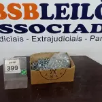 LOTE 399 - 01 LOTE COM GRANDE QUANTIDADE DE PARAFUSOS E PREGOS. (NO ESTADO) ATENÇÃO! FAZER A VISITAÇÃO ANTES DE ARREMATAR, NÃO SABEMOS SE FUNCIONA, LEILÃO NÃO TEM GARANTIA E NEM DEVOLUÇÃO, SUJEITO A POSSÍVEIS AVARIAS VISÍVEIS/OCULTAS E/OU AUSÊNCIA DE COMPONENTES.