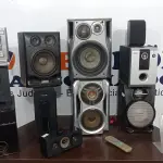 LOTE 181 - 01 SISTEMA DE SOM ESTÉREO MARCA PANASONIC, 01 SUBWOOFER MARCA EDIFIER COM 09 CAIXAS E CONTROLE. (NO ESTADO) ATENÇÃO! FAZER A VISITAÇÃO ANTES DE ARREMATAR, NÃO SABEMOS SE FUNCIONA. LEILÃO NÃO TEM GARANTIA E NEM DEVOLUÇÃO, SUJEITO A POSSÍVEIS AVARIAS VISÍVEIS/OCULTAS E/OU AUSÊNCIA DE COMPONENTES.