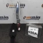 LOTE 020 - 01 FACA IMPORTADA AÇO INOXIDÁVEL CABO EM MADEIRA COM DETALHE DE ESCORPIÃO NA GUARDA  FULL TANG BAINHA DE NYLON TAMANHO TOTAL 32CM PESO 390G JÁ AFIADA  .(NO ESTADO) ATENÇÃO! FAZER A VISITAÇÃO ANTES DE ARREMATAR, NÃO SABEMOS SE FUNCIONA. LEILÃO NÃO TEM GARANTIA E NEM DEVOLUÇÃO, SUJEITO A POSSÍVEIS AVARIAS VISÍVEIS/OCULTAS E/OU AUSÊNCIA DE COMPONENTES.