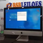 LOTE 204 - 01 IMAC  APPLE. (NO ESTADO) ATENÇÃO! FAZER A VISITAÇÃO ANTES DE ARREMATAR, NÃO SABEMOS SE FUNCIONA, LEILÃO NÃO TEM GARANTIA E NEM DEVOLUÇÃO, SUJEITO A POSSÍVEIS AVARIAS VISÍVEIS/OCULTAS E/OU AUSÊNCIA DE COMPONENTES.