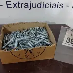 LOTE 399 - 01 LOTE COM GRANDE QUANTIDADE DE PARAFUSOS E PREGOS. (NO ESTADO) ATENÇÃO! FAZER A VISITAÇÃO ANTES DE ARREMATAR, NÃO SABEMOS SE FUNCIONA, LEILÃO NÃO TEM GARANTIA E NEM DEVOLUÇÃO, SUJEITO A POSSÍVEIS AVARIAS VISÍVEIS/OCULTAS E/OU AUSÊNCIA DE COMPONENTES.