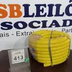 LOTE 413 - 01 ROLO DE ELETRODUTO CORRUGADO AMARELO. (NO ESTADO) ATENÇÃO! FAZER A VISITAÇÃO ANTES DE ARREMATAR, NÃO SABEMOS SE FUNCIONA. LEILÃO NÃO TEM GARANTIA E NEM DEVOLUÇÃO, SUJEITO A POSSÍVEIS AVARIAS VISÍVEIS/OCULTAS E/OU AUSÊNCIA DE COMPONENTES.