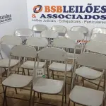 LOTE 344 - 08 CADEIRAS DOBRÁVEIS DE FERRO. (NO ESTADO) ATENÇÃO! FAZER A VISITAÇÃO ANTES DE ARREMATAR, NÃO SABEMOS SE FUNCIONA. LEILÃO NÃO TEM GARANTIA E NEM DEVOLUÇÃO, SUJEITO A POSSÍVEIS AVARIAS VISÍVEIS/OCULTAS E/OU AUSÊNCIA DE COMPONENTES.