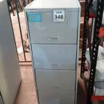 LOTE 346 - 01 ARQUIVO DE AÇO COM 04 GAVETAS. (NO ESTADO) ATENÇÃO! FAZER A VISITAÇÃO ANTES DE ARREMATAR, NÃO SABEMOS SE FUNCIONA. LEILÃO NÃO TEM GARANTIA E NEM DEVOLUÇÃO, SUJEITO A POSSÍVEIS AVARIAS VISÍVEIS/OCULTAS E/OU AUSÊNCIA DE COMPONENTES.