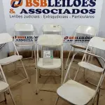LOTE 279 - 08 CADEIRAS DE FERRO DOBRÁVEL. (NO ESTADO) ATENÇÃO! FAZER A VISITAÇÃO ANTES DE ARREMATAR, NÃO SABEMOS SE FUNCIONA. LEILÃO NÃO TEM GARANTIA E NEM DEVOLUÇÃO, SUJEITO A POSSÍVEIS AVARIAS VISÍVEIS/OCULTAS E/OU AUSÊNCIA DE COMPONENTES.