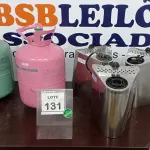 LOTE 131 - 02 BOTIJÕES DE AR VAZIOS E 03 SECADORES DE MÃO. (NO ESTADO) ATENÇÃO! FAZER A VISITAÇÃO ANTES DE ARREMATAR, NÃO SABEMOS SE FUNCIONA. LEILÃO NÃO TEM GARANTIA E NEM DEVOLUÇÃO, SUJEITO A POSSÍVEIS AVARIAS VISÍVEIS/OCULTAS E/OU AUSÊNCIA DE COMPONENTES.