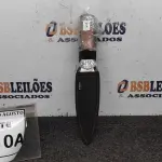 LOTE 010 - 01 PUNHAL IMPORTADA AÇO INOXIDÁVEL CABO EM MADEIRA   FULL TANG BAINHA DE NYLON TAMANHO TOTAL 28CM PESO 288G.  (NO ESTADO) ATENÇÃO! FAZER A VISITAÇÃO ANTES DE ARREMATAR, NÃO SABEMOS SE FUNCIONA. LEILÃO NÃO TEM GARANTIA E NEM DEVOLUÇÃO, SUJEITO A POSSÍVEIS AVARIAS VISÍVEIS/OCULTAS E/OU AUSÊNCIA DE COMPONENTES.