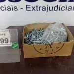 LOTE 399 - 01 LOTE COM GRANDE QUANTIDADE DE PARAFUSOS E PREGOS. (NO ESTADO) ATENÇÃO! FAZER A VISITAÇÃO ANTES DE ARREMATAR, NÃO SABEMOS SE FUNCIONA, LEILÃO NÃO TEM GARANTIA E NEM DEVOLUÇÃO, SUJEITO A POSSÍVEIS AVARIAS VISÍVEIS/OCULTAS E/OU AUSÊNCIA DE COMPONENTES.