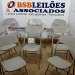 LOTE 191 - 08 CADEIRAS DOBRÁVEIS DE FERRO. (NO ESTADO) ATENÇÃO! FAZER A VISITAÇÃO ANTES DE ARREMATAR, NÃO SABEMOS SE FUNCIONA. LEILÃO NÃO TEM GARANTIA E NEM DEVOLUÇÃO, SUJEITO A POSSÍVEIS AVARIAS VISÍVEIS/OCULTAS E/OU AUSÊNCIA DE COMPONENTES.