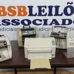 LOTE 329 - 03 MÁQUINAS DE CONTAGEM DE CÉDULAS E 01 IMPRESSORA. (NO ESTADO) ATENÇÃO! FAZER A VISITAÇÃO ANTES DE ARREMATAR, NÃO SABEMOS SE FUNCIONA. LEILÃO NÃO TEM GARANTIA E NEM DEVOLUÇÃO, SUJEITO A POSSÍVEIS AVARIAS VISÍVEIS/OCULTAS E/OU AUSÊNCIA DE COMPONENTES.