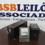 LOTE 208 - 02 NOBREAKS APC. (NO ESTADO) ATENÇÃO! FAZER A VISITAÇÃO ANTES DE ARREMATAR, NÃO SABEMOS SE FUNCIONA, LEILÃO NÃO TEM GARANTIA E NEM DEVOLUÇÃO, SUJEITO A POSSÍVEIS AVARIAS VISÍVEIS/OCULTAS E/OU AUSÊNCIA DE COMPONENTES.
