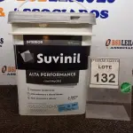 LOTE 132 - 01 BALDE DE TINTA SUVINIL INTERIORES FOSCOS 18L NA COR FOSCO BRANCO. VENCIMENTO 10/2027 (NOVO) (NO ESTADO) ATENÇÃO! FAZER A VISITAÇÃO ANTES DE ARREMATAR, NÃO SABEMOS SE FUNCIONA. LEILÃO NÃO TEM GARANTIA E NEM DEVOLUÇÃO, SUJEITO A POSSÍVEIS AVARIAS VISÍVEIS/OCULTAS E/OU AUSÊNCIA DE COMPONENTES.