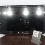LOTE 274 - 01 TV LCD 42’’ MARCA LG. (NO ESTADO) ATENÇÃO! FAZER A VISITAÇÃO ANTES DE ARREMATAR, NÃO SABEMOS SE FUNCIONA. LEILÃO NÃO TEM GARANTIA E NEM DEVOLUÇÃO, SUJEITO A POSSÍVEIS AVARIAS VISÍVEIS/OCULTAS E/OU AUSÊNCIA DE COMPONENTES.