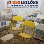 LOTE 259 - 13 CADEIRAS DOBRÁVEIS DE FERRO. (NO ESTADO) ATENÇÃO! FAZER A VISITAÇÃO ANTES DE ARREMATAR, NÃO SABEMOS SE FUNCIONA. LEILÃO NÃO TEM GARANTIA E NEM DEVOLUÇÃO, SUJEITO A POSSÍVEIS AVARIAS VISÍVEIS/OCULTAS E/OU AUSÊNCIA DE COMPONENTES.